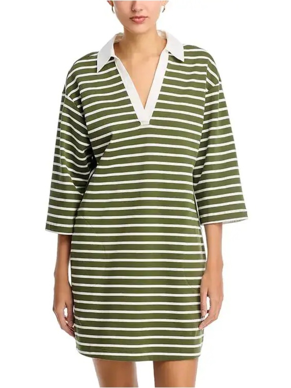 Tommy Bahama Jovanna Rugby Dress in Olive Tree Size XS - Picture 2 of 10